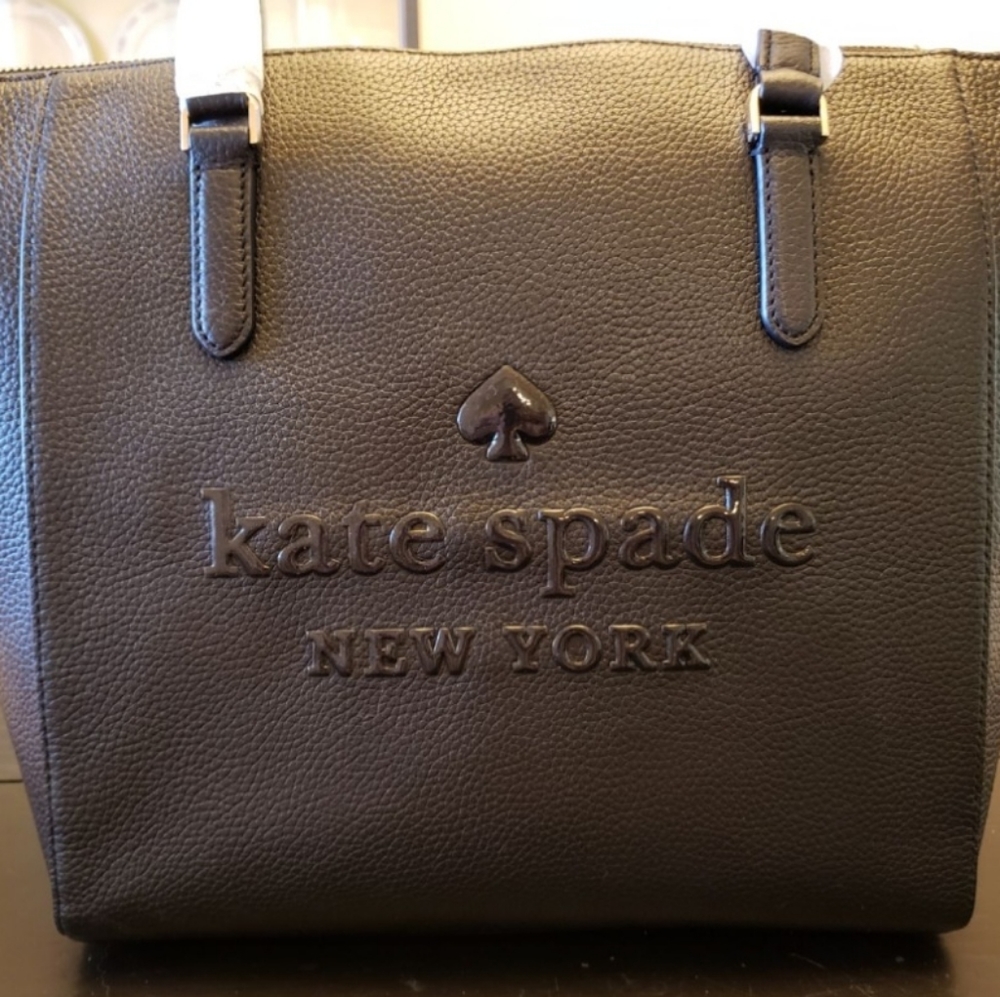 NEW-Kate Spade Black Logo Large Tote